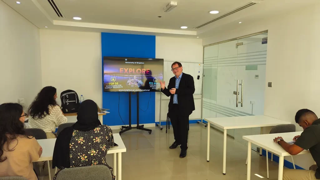 Simon Morley at IFG Abu Dhabi campus